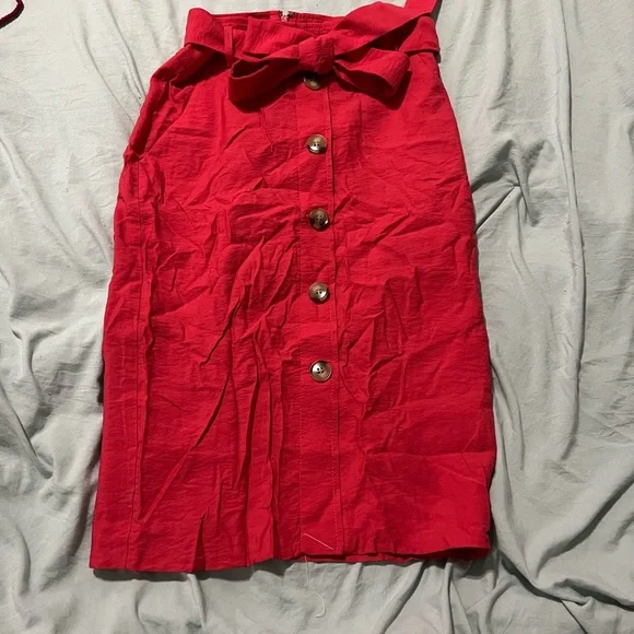 Red Ann Taylor skirt - Picture 1 of 3